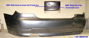 Picture of 2006-2010 BMW 550 w/o park distance control; w/o M package Rear Bumper Cover
