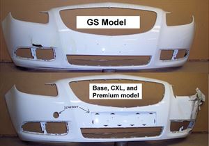 Picture of 2012-2013 Buick Regal (fwd) GS; w/o Park Assist Front Bumper Cover