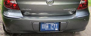 Picture of 2005-2009 Buick Lacrosse CXL|CXS; w/Chrome Pkg; w/Object Sensor Rear Bumper Cover