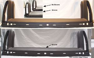 Picture of 1997-1999 Cadillac Deville/Concours (fwd) upper Rear Bumper Cover