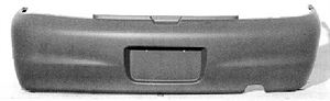 Picture of 1998-2001 Chevrolet Metro 4dr sedan; charcoal gray textured Rear Bumper Cover