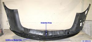 Picture of 2009-2010 Chrysler Sebring w/dual exhaust tips; convertible Rear Bumper Cover