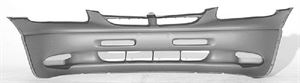 Picture of 1999-2000 Dodge Caravan w/o fog lamps; Base/SE; textrued finish; dark gray bottom Front Bumper Cover