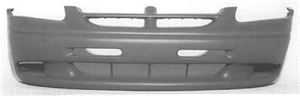 Picture of 1996-1998 Dodge Caravan w/o fog lamps; textured finish; dark gray bottom Front Bumper Cover
