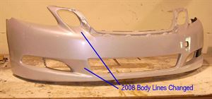 Picture of 2008-2011 Lexus GS300/350/400/430/460 w/o clearance; w/o headlamp washer Front Bumper Cover
