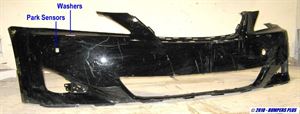 Picture of 2006-2008 Lexus IS250 w/Pre-Collision System; w/Headlamp Washer Front Bumper Cover