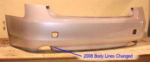 Picture of 2008-2011 Lexus GS300/350/400/430/460 w/o Clearance Rear Bumper Cover