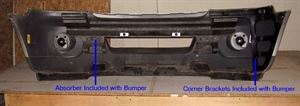 Picture of 2003-2005 Lincoln Aviator w/o Kitty Hawk Front Bumper Cover