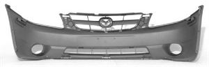 Picture of 2001-2004 Mazda Tribute ES-V6/LX-V6; matte-gray Front Bumper Cover