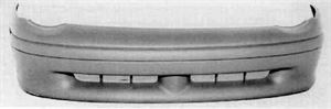 Picture of 1995-1999 Plymouth Neon w/o fog lamps; textured; from 10/24/94; paint to match Front Bumper Cover