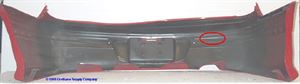 Picture of 1996-1998 Pontiac Grand Am SE Rear Bumper Cover