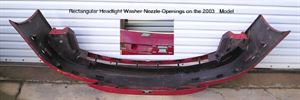 Picture of 2003 Saab 9-3 4dr sedan; w/headlamp washers Front Bumper Cover
