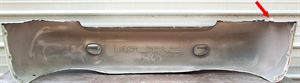 Picture of 2001-2002 Saturn S-series Coupe Rear Bumper Cover