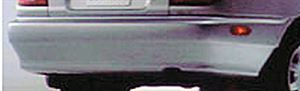 Picture of 1999-2002 Suzuki Esteem 4dr sedan; w/o marker lamp hole; dark gray - paint to match Rear Bumper Cover