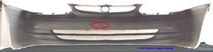 Picture of 1998-2000 Toyota Corolla Front Bumper Cover