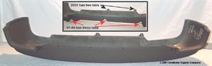 Picture of 2000-2001 Toyota Camry Rear Bumper Cover