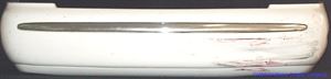 Picture of 1995 Ford Contour w/glue-on chrome separate impact strip Rear Bumper Cover