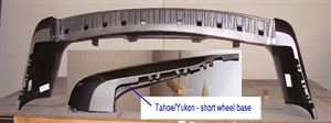 Picture of 2007-2013 GMC Yukon w/o object sensor Rear Bumper Cover