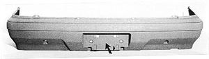 Picture of 1984-1987 Honda Civic 4dr wagon; 4WD Rear Bumper Cover