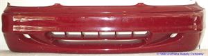 Picture of 1995-1997 Hyundai Accent 4dr sedan Front Bumper Cover