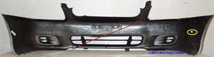 Picture of 2000-2002 Hyundai Accent 4dr sedan; w/fog lamps Front Bumper Cover