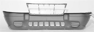 Picture of 2000-2002 Jeep Cherokee/Wagoneer (full Size) Grand Cherokee Laredo; w/o Fog Lamps; Dark Gray Front Bumper Cover