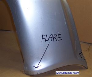 Picture of 2001-2004 Dodge Caravan GRAND CARAVAN; w/o Rear Object Sensor Rear Bumper Cover