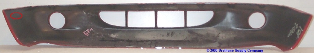 Evan-Fischer Front Bumper Kit For 1997-2000 Dodge Dakota - Painted Black Steel With Fog Lights